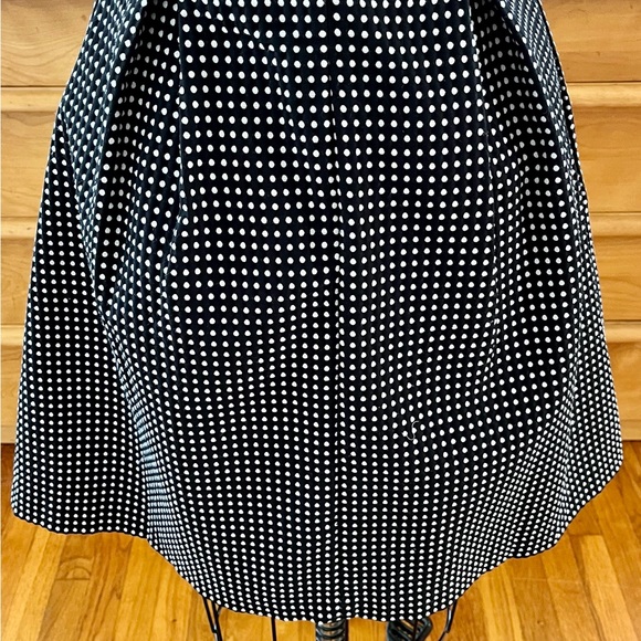 Erin Fetherston Size 4 Polka Dot Black and White Fit Flare Dress Sleeveless - Picture 4 of 16